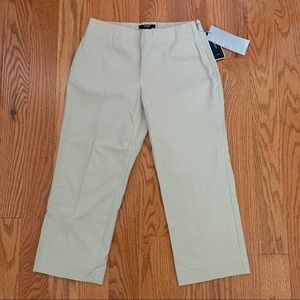 (Sz 6P) NWT Alfani Beige Cropped Pants